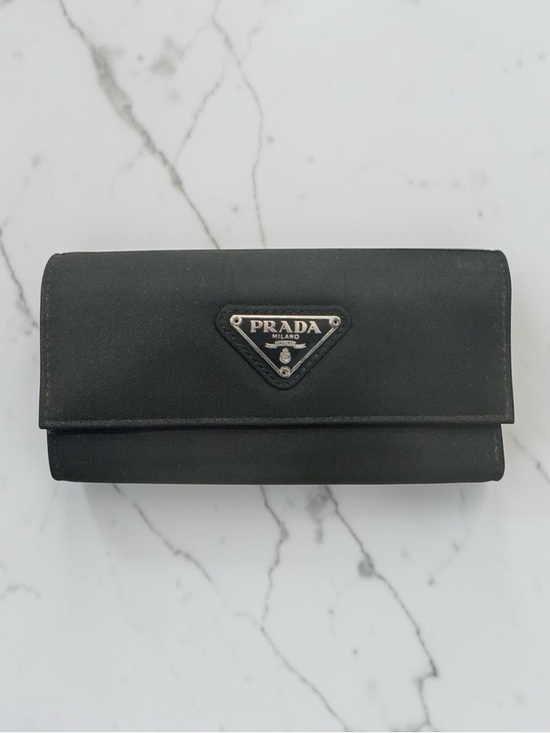 Prada Other - PRADA Vintage Black Tessuto Nylon 6-Key Holder Wallet - Made in Italy